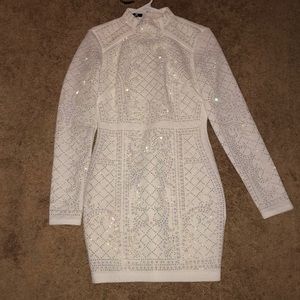 white bebe dress